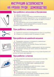 Стенд "Инструкция безопасности на уроках труда №1" - fgospostavki.ru - Москва