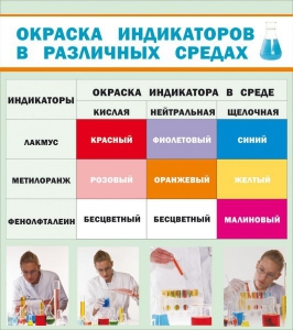 Стенд "Окраска индикаторов в различных средах" - fgospostavki.ru - Москва