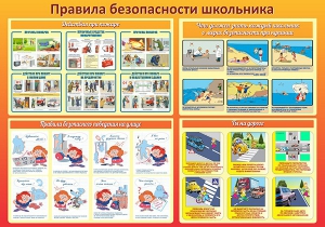 Стенд "Правила безопасности школьника" - fgospostavki.ru - Москва
