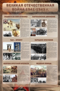 Стенд "Великая Отечественная война" (события) - fgospostavki.ru - Москва