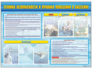 Стенд-уголок "Техника безопасности и правила поведения в бассейне" - fgospostavki.ru - Москва