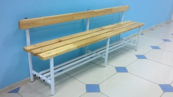 Скамья для раздевалок со спинкой (2 метра) - fgospostavki.ru - Москва