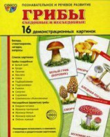 Демонстрационные карточки "Грибы съедобные и не съедобные" - fgospostavki.ru - Москва