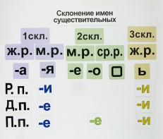 Набор магнитных карточек "Склонение имен существительных" - fgospostavki.ru - Москва