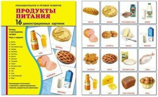 Демонстрационные карточки "Продукты питания" - fgospostavki.ru - Москва