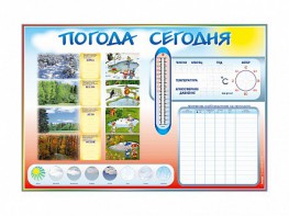 Стенд-уголок маркерный "Погода сегодня" - fgospostavki.ru - Москва