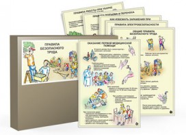 Комплект таблиц "Правила безопасного труда" - fgospostavki.ru - Москва