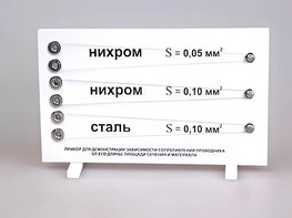 Прибор для демонстрации зависимости сопротивления проводника от его длины, сечения и материала - fgospostavki.ru - Москва