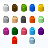  Элемент конструктора одиночный одноцветный Color Blocks 100 штук - fgospostavki.ru - Москва