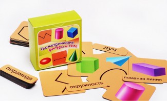 Набор магнитных карточек "Геометрические фигуры и тела" - fgospostavki.ru - Москва