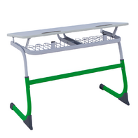 Парта SMARTY двухместная регулируемая по высоте (наклонная столешница) - fgospostavki.ru - Москва