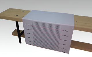 Линейка складная для измерения уровня гибкости на гимнастическую скамейку - fgospostavki.ru - Москва