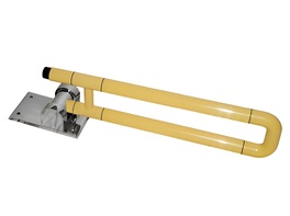 Поручень откидной с антибактериальным покрытием (желтый) - fgospostavki.ru - Москва