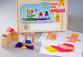 Игровой набор Фребеля "Конструктор деревянный без соединений-2" (Серия "Эксперимент") - fgospostavki.ru - Москва
