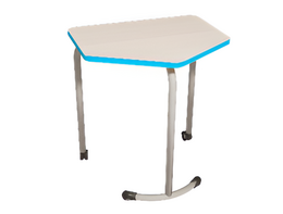 Стол мобильный модульный трапециевидный FLEXY с антивандальной кромкой - fgospostavki.ru - Москва