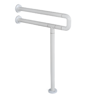 Поручень напольно-настенный с антибактериальным покрытием (белый) - fgospostavki.ru - Москва