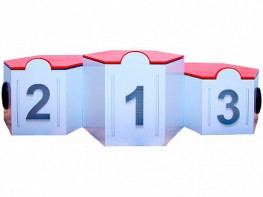 Электрифицированный интерактивный наградной пьедестал "Первый, второй, третий" - fgospostavki.ru - Москва