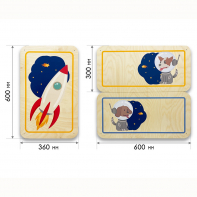 Набор стеновых панелей «Мы в Космосе - Белка и Стрелка» - fgospostavki.ru - Москва