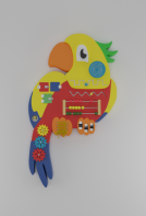 Бизиборд «Разноцветный попугай» - fgospostavki.ru - Москва