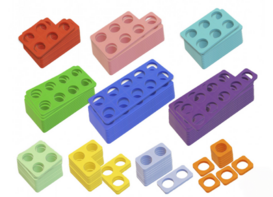 Нумирошка. Набор цветных пластиковых форм 100 шт. по методике Нумикон - fgospostavki.ru - Москва