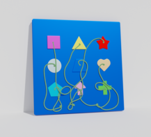 Тактильно-развивающая панель «Геометрия» - fgospostavki.ru - Москва