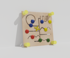 Тактильно-развивающая панель с лабиринтами - fgospostavki.ru - Москва