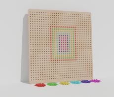 Тактильно-развивающая панель «Радужная мозаика» - fgospostavki.ru - Москва