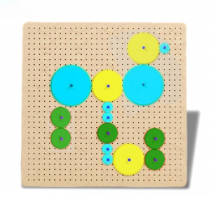 Тактильно-развивающая панель с разноцветными шестеренками - fgospostavki.ru - Москва