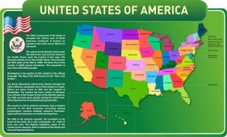 Стенд "United States Of America" - fgospostavki.ru - Москва