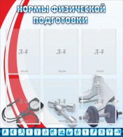 Стенд "Нормы физической подготовки" Вариант 2 - fgospostavki.ru - Москва