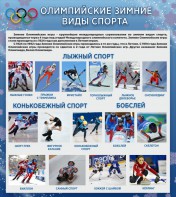 Стенд "Олимпийские зимние виды спорта" - fgospostavki.ru - Москва