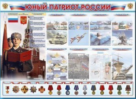 Стенд-уголок "Юный патриот России" - fgospostavki.ru - Москва