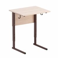 Стол ученический одноместный регулируемый на прямоугольной трубе - fgospostavki.ru - Москва