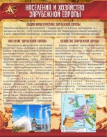 Стенд "Населения и хозяйство Зарубежной Европы" - fgospostavki.ru - Москва