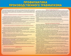 Стенд "Профилактика производственного травматизма" - fgospostavki.ru - Москва