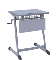 Парта NOMAD V одноместная регулируемая по высоте с антивандальной кромкой - fgospostavki.ru - Москва